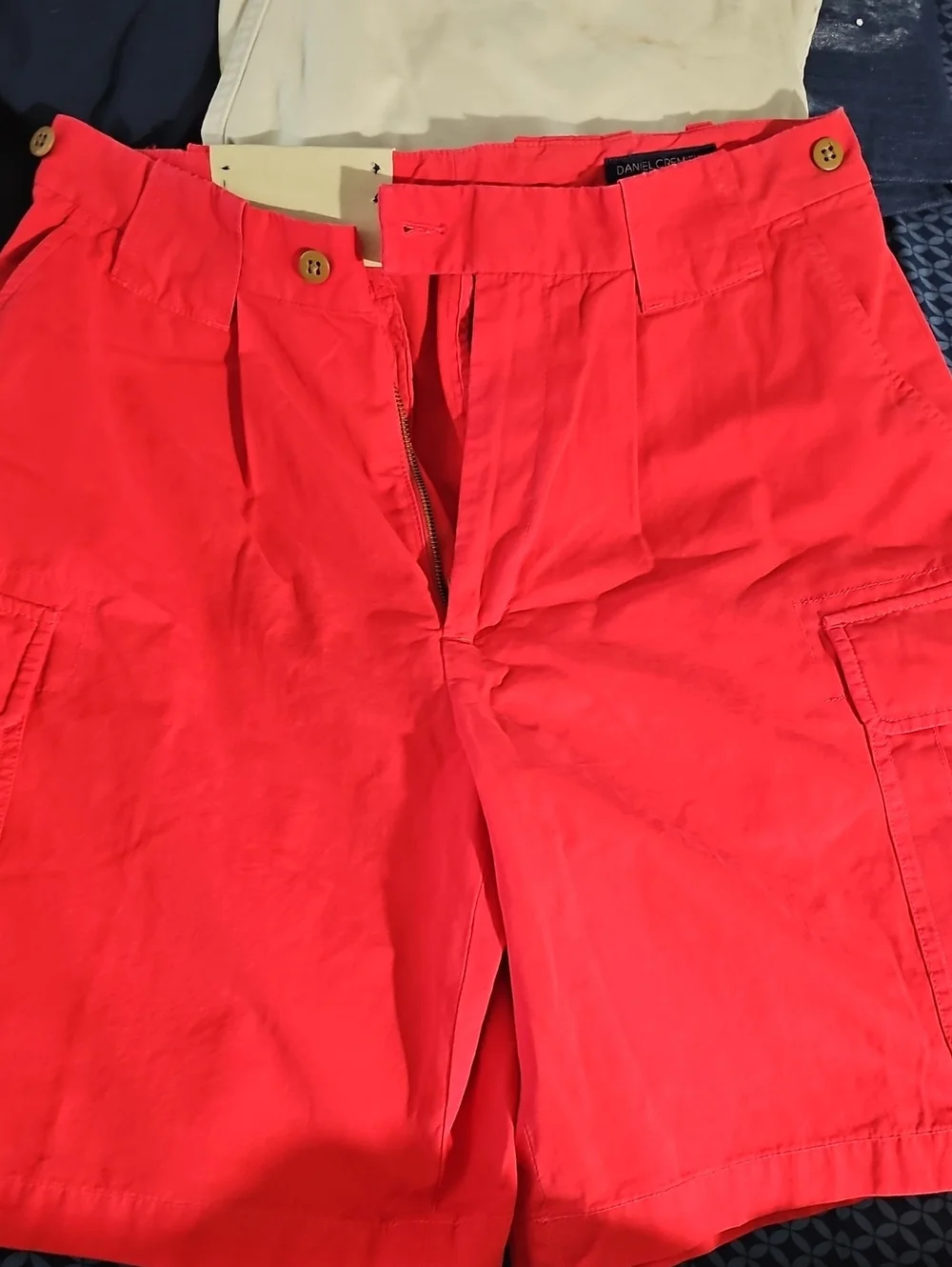 Daniel Cremieux Men’s Coral-Red Cargo Shorts